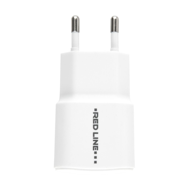 фото Сетевое зарядное устройство lite 1xusb тс-1a 1a white (ут000010346) red-line