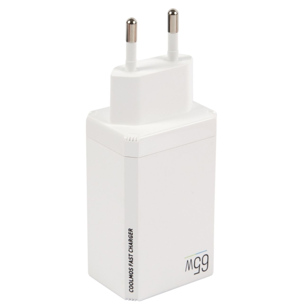 фото Сетевое зарядное устройство superior usb + 2xusb type-c pd-80 qc4.0 + pd65 5a white (ут000026763) red-line