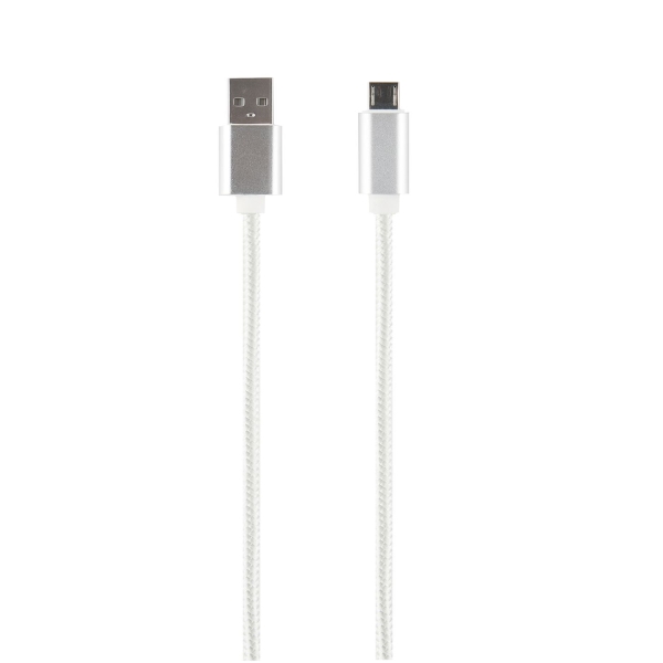 фото Кабель usb/micro-usb 2.4а, в мягком футляре white (ут000020243) red-line