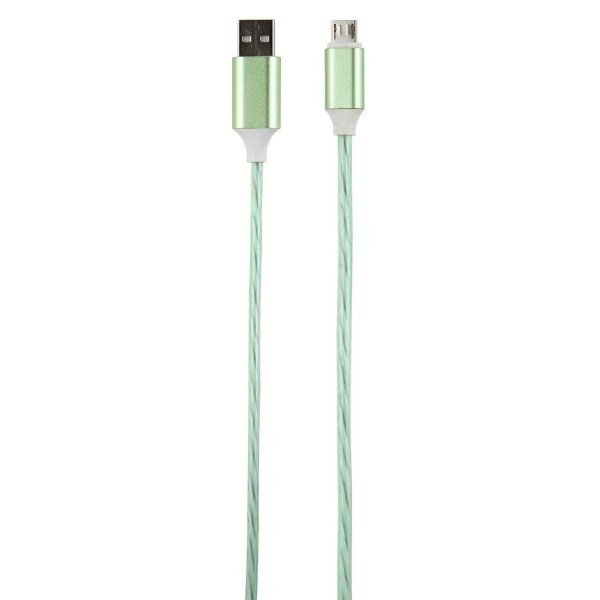 фото Кабель led usb-micro usb green (ут000018307) red-line