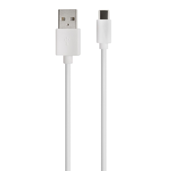 фото Кабель usb type-c 3а white (ут000029703) red-line