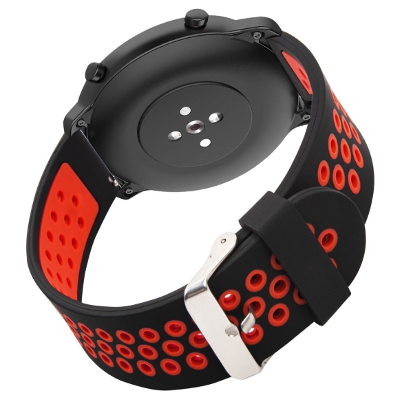 фото Ремешок для amazfit gtr, 22mm black/red (ут000020339) red line