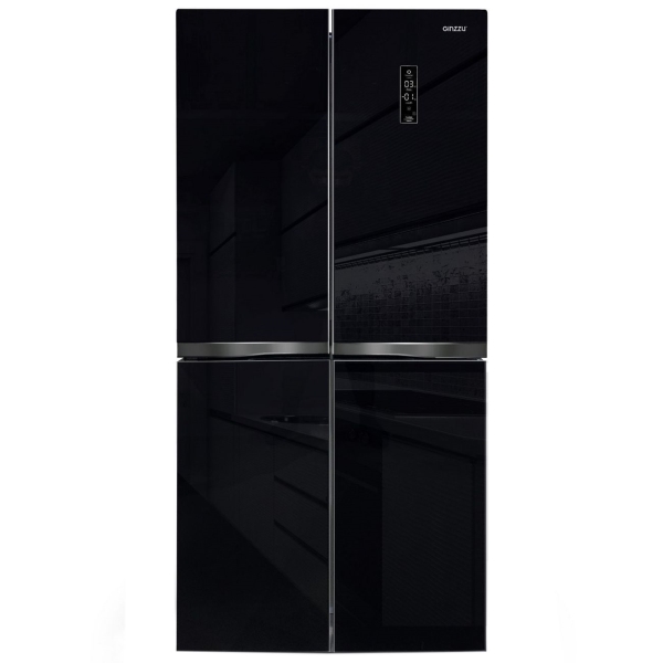 фото Холодильник nfi-4414 black glass ginzzu