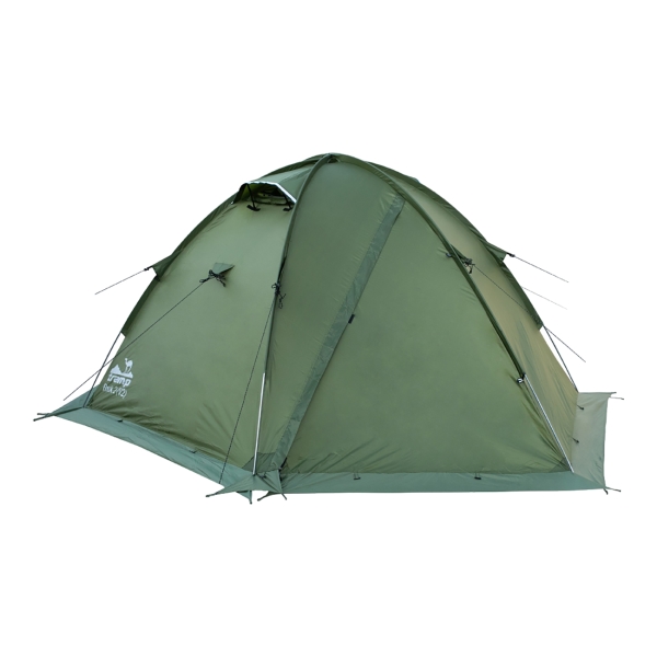 фото Палатка туристическая rock 2 v2, зеленая (trt-27) tramp