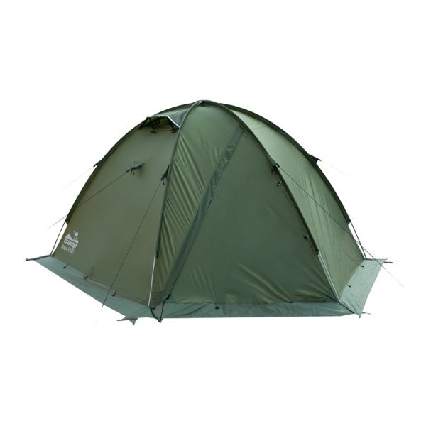 фото Палатка туристическая rock 3 v2, зеленая (trt-28) tramp