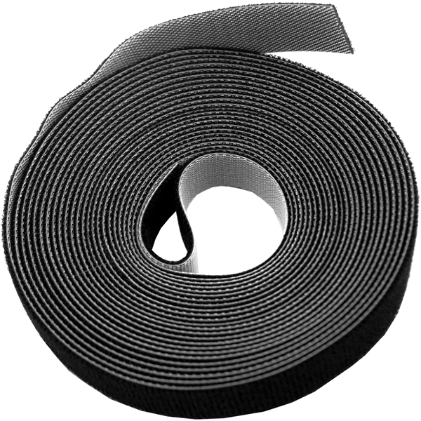 фото Лента-липучка wasnr-5x16-bk, 16 мм х 5 м, черная (401602) hyperline