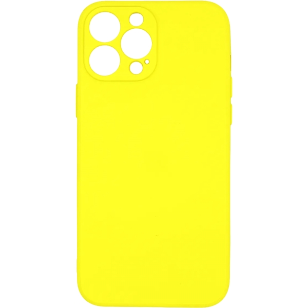 фото Чехол для apple iphone 13 pro max liquid silicone yellow (pcls-0071-yw) pero