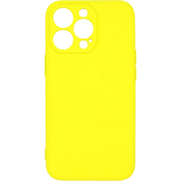 фото Чехол для apple iphone 13 pro liquid silicone yellow (pcls-0070-yw) pero