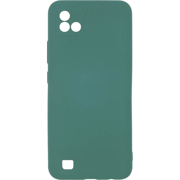 фото Чехол для realme c20/c11 (2021) liquid silicone dark green (pcls-0087-ng) pero