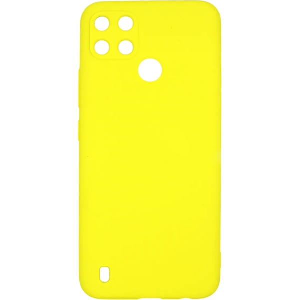 фото Чехол для realme c21y liquid silicone yellow (pcls-0086-yw) pero