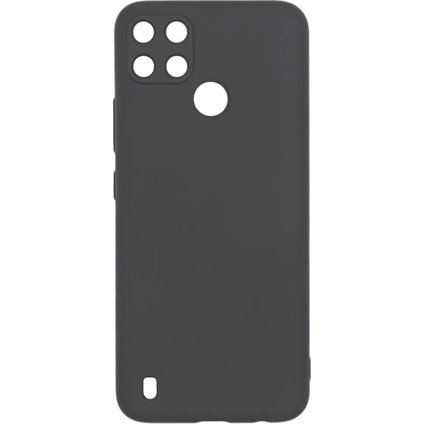 фото Чехол для realme c21y liquid silicone black (pcls-0086-bk) pero