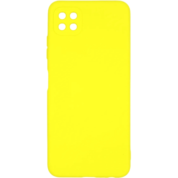 фото Чехол для samsung galaxy a22s liquid silicone yellow (pcls-0075-yw) pero