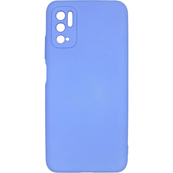 фото Чехол для xiaomi poco m3 pro liquid silicone light blue (pcls-0083-lb) pero