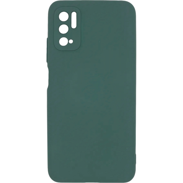 фото Чехол для xiaomi poco m3 pro liquid silicone dark green (pcls-0083-ng) pero