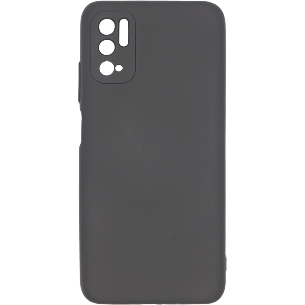 фото Чехол для xiaomi poco m3 pro liquid silicone black (pcls-0083-bk) pero