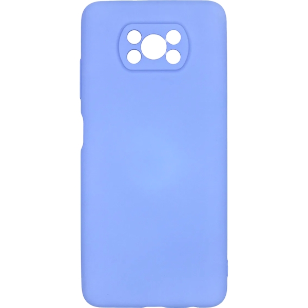 фото Чехол для xiaomi poco x3 liquid silicone light blue (pcls-0082-lb) pero