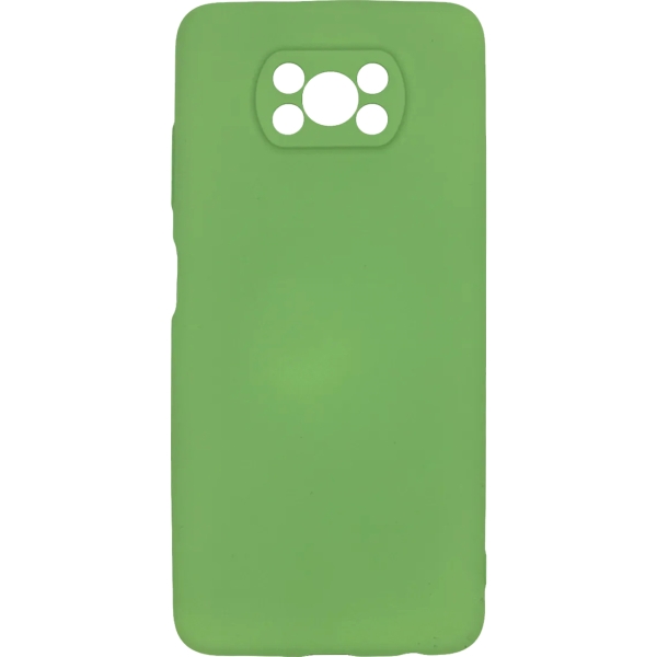 фото Чехол для xiaomi poco x3 liquid silicone green (pcls-0082-gn) pero