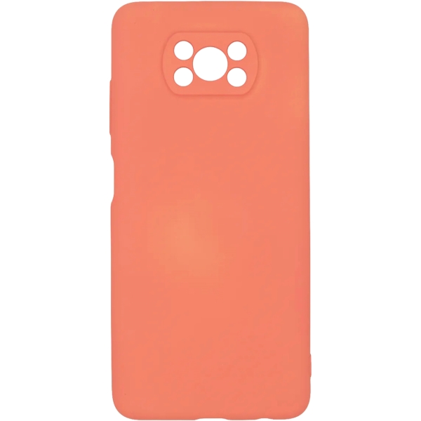 фото Чехол для xiaomi poco x3 liquid silicone coral (pcls-0082-or) pero