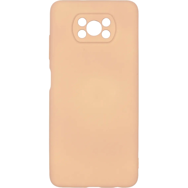 фото Чехол для xiaomi poco x3 liquid silicone light pink (pcls-0082-pk) pero