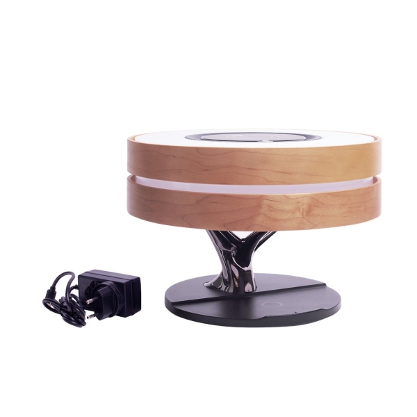 фото Умный светильник dawn lamp + speaker + wireless brown (yt-m1601-b3) hometree