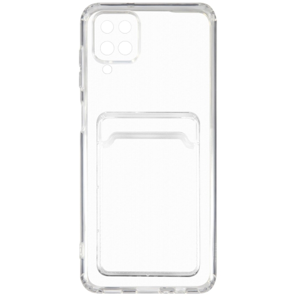 фото Чехол ibox crystal для samsung galaxy a12, с кардхолдером, прозрачный (ут000027259) red-line