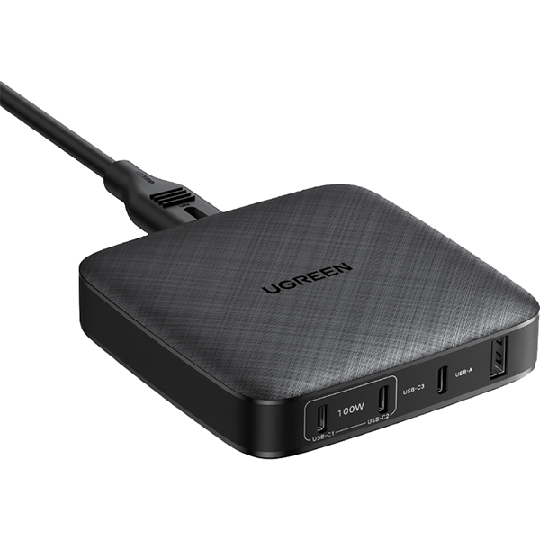 фото Сетевое зарядное устройство usb a + 3 usb-c 100w desktop fast charger (70870) ugreen