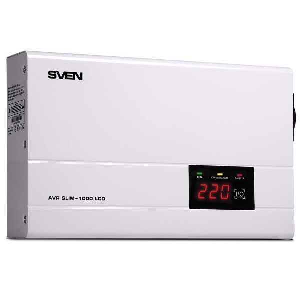 фото Стабилизатор напряжения avr slim-1000 lcd (sv-012816) sven