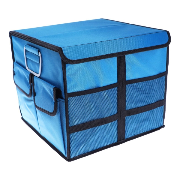 фото Органайзер в багажник 46 л, 35x35x30 см, оксфорд, синий (7188143) cartage