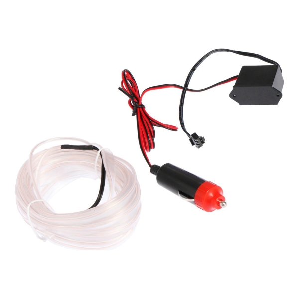 фото Неоновая нить для подсветки салона, 5 м, белая (6937268) cartage