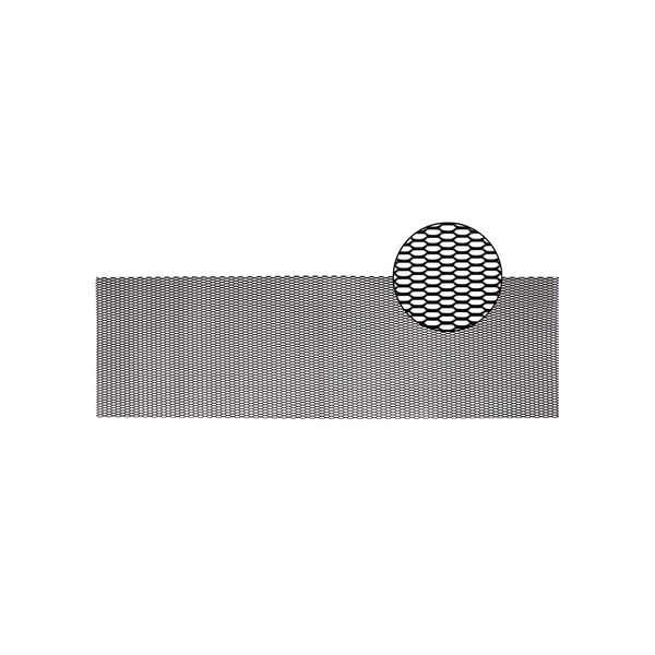 фото Облицовка радиатора 100х30 см, ячейки 20х5 мм, сота, черная (kt 835482) kraft