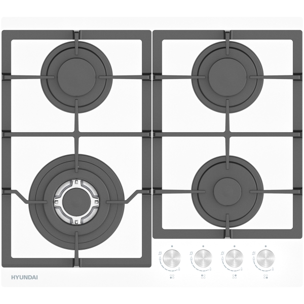 фото Газовая варочная панель hhg 6436 wg white hyundai