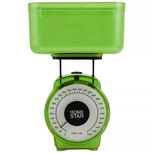 фото Кухонные весы hs-3004м, зелёные (002796) homestar