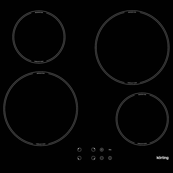 фото Электрическая варочная панель hi 64042 b korting