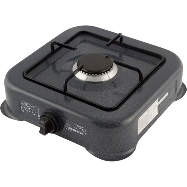 фото Газовая плитка hs-1201, черная (003698) homestar