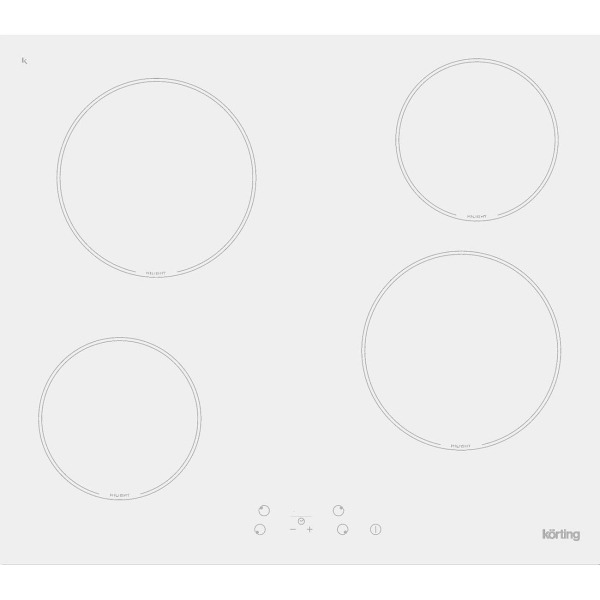 фото Электрическая варочная панель hk 62001 bw korting