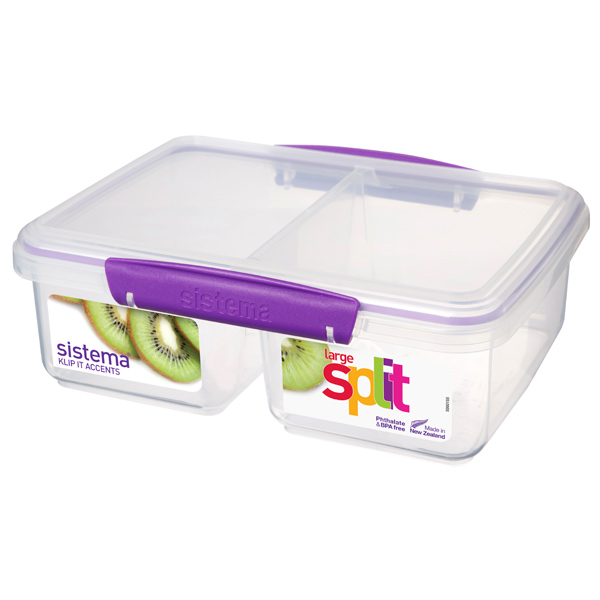 фото Контейнер klip it split accents, 2 л violet (61720) sistema