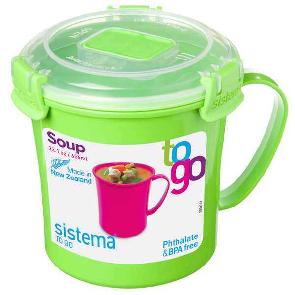 фото Кружка суповая to-go soup mug, 656 мл green (21107) sistema