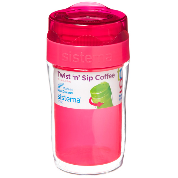 фото Термокружка to-go twist 'n' sip coffee, 315 мл orange (21477) sistema