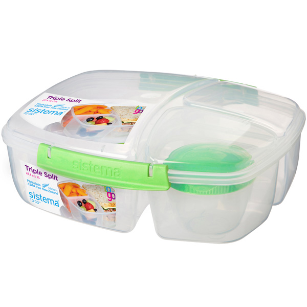 фото Контейнер to-go triple split, 2 л green (20920) sistema