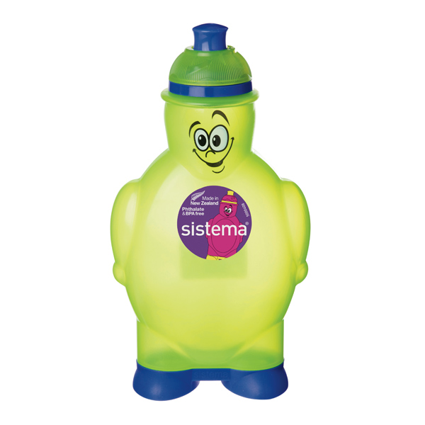 фото Бутылка для воды hydrate happy bottle, 350 мл green (790) sistema