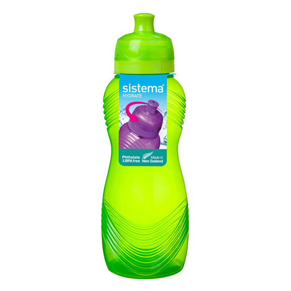 фото Бутылка для воды hydrate wave bottle, 600 мл green (600) sistema