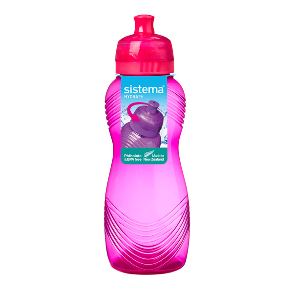 фото Бутылка для воды hydrate wave bottle, 600 мл red (600) sistema