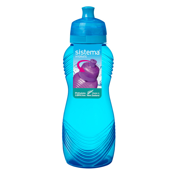 фото Бутылка для воды hydrate wave bottle, 600 мл blue (600) sistema