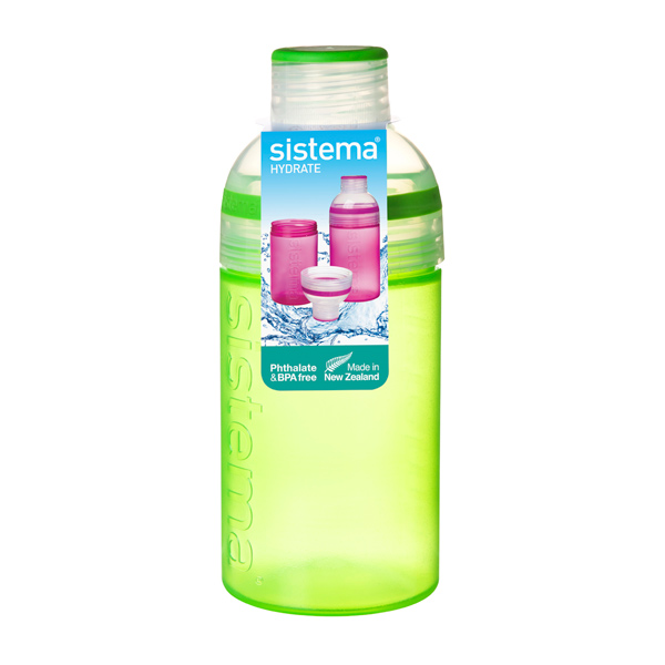 фото Бутылка для воды hydrate trio, 480 мл green (820) sistema