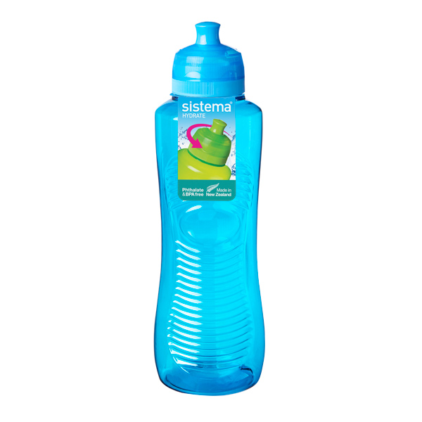 фото Бутылка для воды hydrate gripper bottle, 800 мл blue (850) sistema