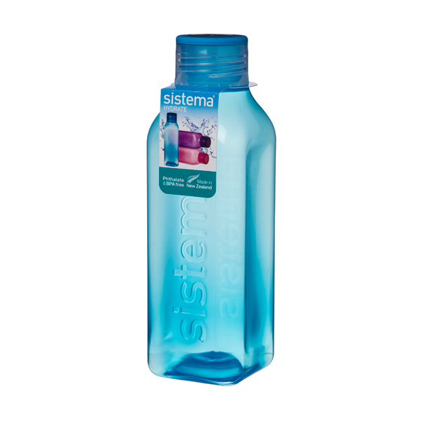 фото Бутылка для воды hydrate square bottle, 725 мл blue (880) sistema