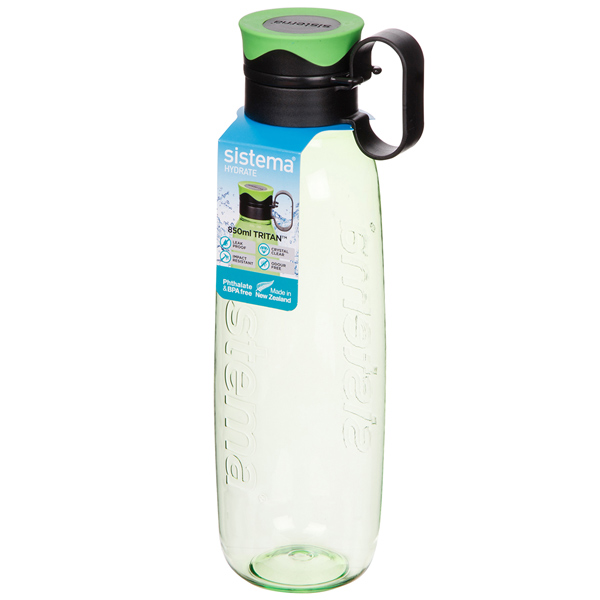 фото Бутылка для воды hydrate, 850 мл green (670) sistema