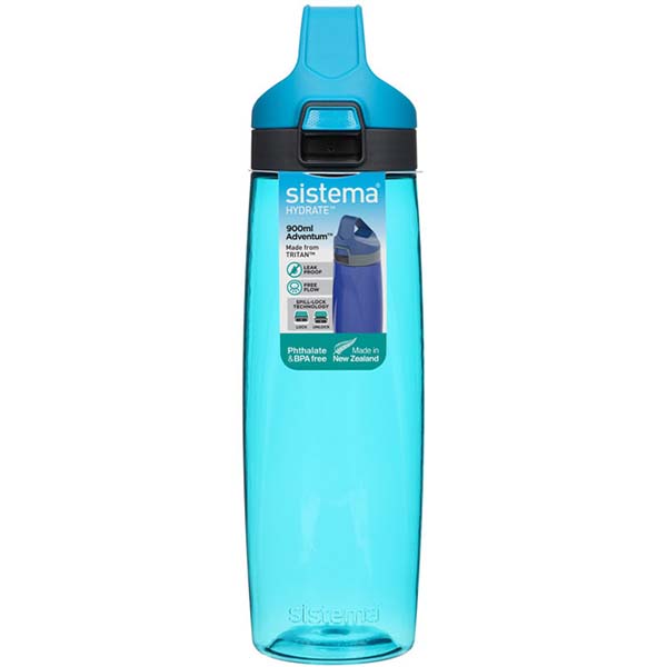 фото Бутылка для воды hydrate, 900 мл light blue (680) sistema