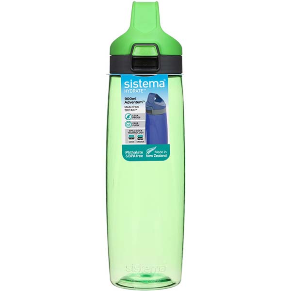 фото Бутылка для воды hydrate, 900 мл green (680) sistema