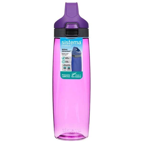 фото Бутылка для воды hydrate, 900 мл violet (680) sistema